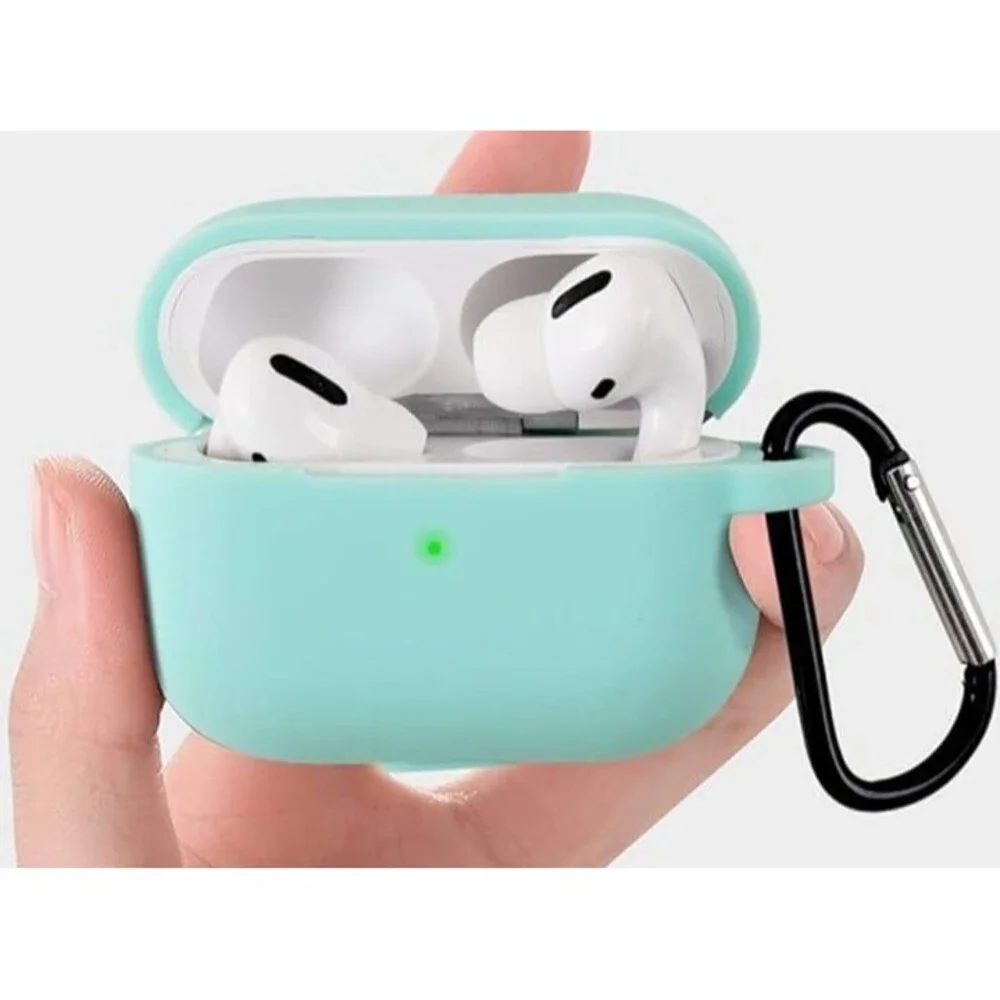 Silicone Protective Case Cover for AirPods Pro Mint Green